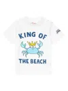Mc2 Saint Barth Crab-print Beach T-shirt In White