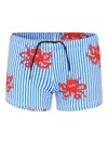 Mc2 Saint Barth Swim Short  Octopus In Blue