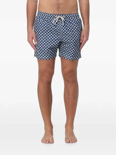 Mc2 Saint Barth Crab-print Swim Shorts In Multi