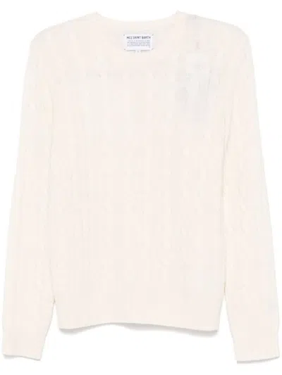 Mc2 Saint Barth Sorbonne Sweater In White