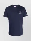 Mc2 Saint Barth Crew Neck Embroidered Detail Short Sleeves In Blue
