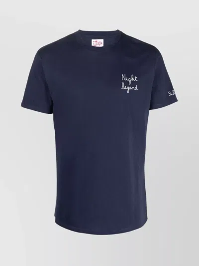 MC2 SAINT BARTH CREW NECK EMBROIDERED DETAIL SHORT SLEEVES