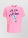 Mc2 Saint Barth Crew Neck Graphic Print T-shirt In Pink