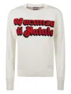 Mc2 Saint Barth Crew-neck Graphic Sweater In Neutral