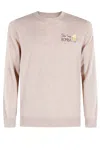 Mc2 Saint Barth Heron Embroidered Sweater In Pink
