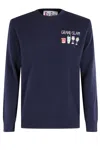 Mc2 Saint Barth Crew Neck Light Sweater In Blue