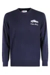 Mc2 Saint Barth Crew Neck Light Sweater In Blue