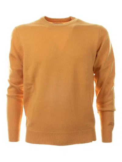Mc2 Saint Barth Crew-neck Logo-embroidered Sweater In Multi