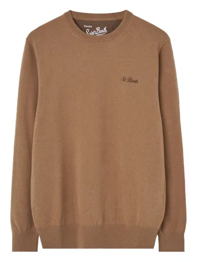 MC2 SAINT BARTH CREW-NECK LOGO SWEATER