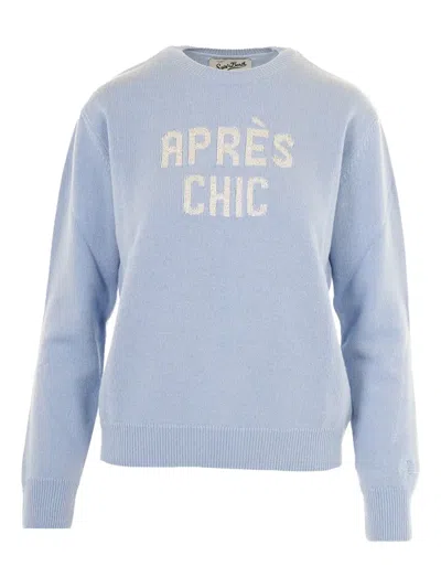 Mc2 Saint Barth Crew-neck Long-sleeve Sweater In Blue