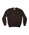 Mc2 Saint Barth Crew-neck Long-sleeve Sweater In Brown