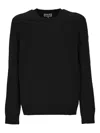 Mc2 Saint Barth Crew-neck Sweater In Black