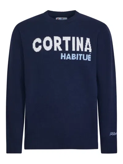 Mc2 Saint Barth Crew-neck Sweater In Blue