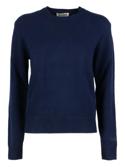 Mc2 Saint Barth Crew Neck Sweater In Blue