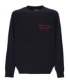 Mc2 Saint Barth Sweater With Embroidery In Blue