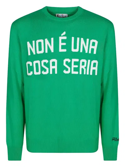 Mc2 Saint Barth Saint Barth-motif Sweater In Green
