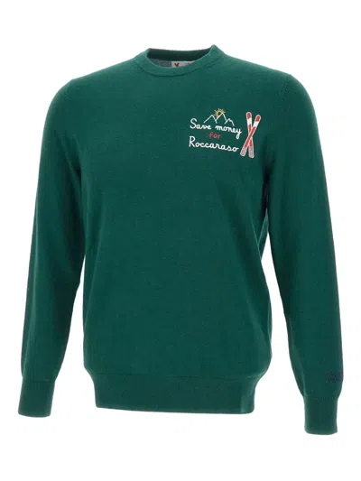 Mc2 Saint Barth Crew-neck Sweater In Green