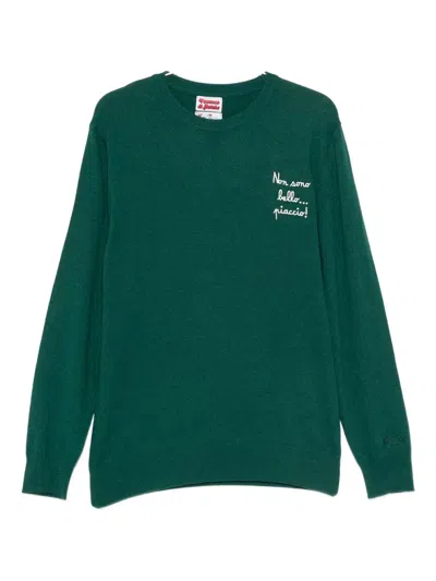 Mc2 Saint Barth Crew-neck Sweater In Green