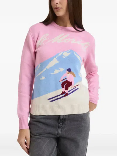 Mc2 Saint Barth Crew-neck Sweater In Pink