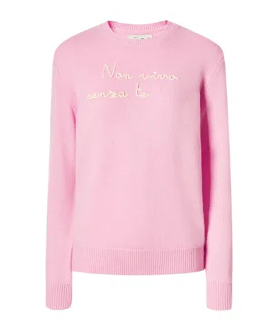 Mc2 Saint Barth Crew Neck Sweater In Pink