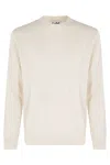 Mc2 Saint Barth Crew Neck Sweater In White