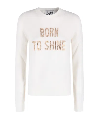 Mc2 Saint Barth Regular Fit Knit Sweater In Neutral