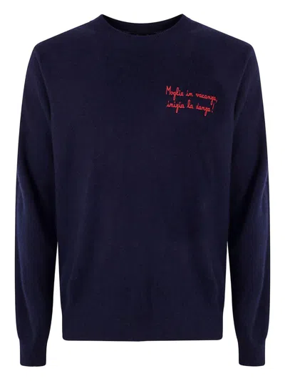 MC2 SAINT BARTH CREW NECK SWEATER WITH EMBROIDERY MC2 SAINT BARTH