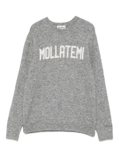 Mc2 Saint Barth Kids' Crew-neck Sweatshirt In Gray
