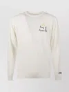 Mc2 Saint Barth Crew Neck Sweatshirt With Long Sleeves And Embroidery In White