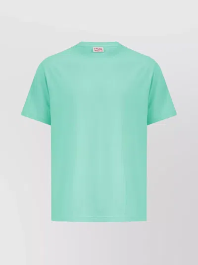 Mc2 Saint Barth Crew Neck T-shirt Short Sleeves Design In Green