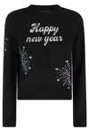 Mc2 Saint Barth Happy New Year Sweater In Strass New Year