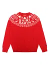 Mc2 Saint Barth Norwegian Style Man Red Sweater In Multi