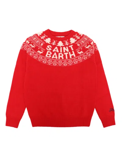 MC2 SAINT BARTH CREWNECK JAQUARD SWEATER