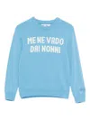 Mc2 Saint Barth Crewneck Long-sleeved Sweater In Blue