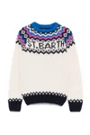 Mc2 Saint Barth Woman Crewneck Nordic Jacquard Sweater