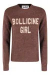 Mc2 Saint Barth Crewneck Nordic Sweater In Brown