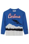 Mc2 Saint Barth Crewneck Postcard Jacquard
