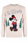 Mc2 Saint Barth X Disney Heron Crew-neck Sweater In Neutral