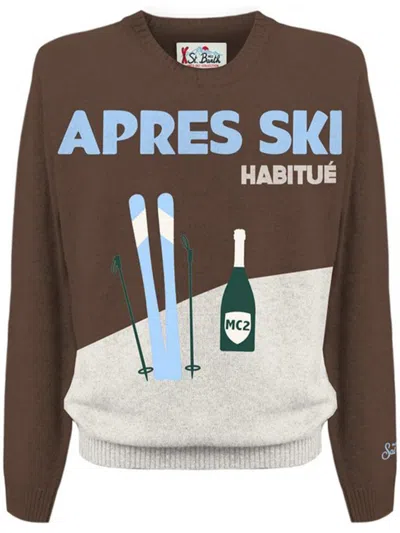 Mc2 Saint Barth Crewneck Sweater Clothing In Brown