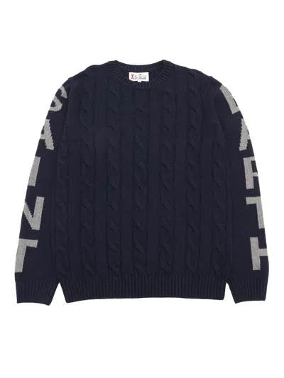 Mc2 Saint Barth Kids' Crewneck Sweater In Multicolor