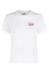 Mc2 Saint Barth Lettering T-shirt In White