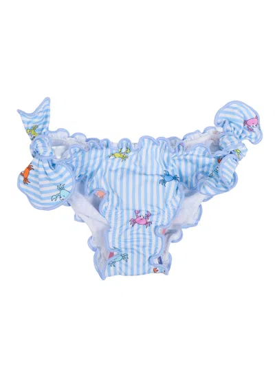 Mc2 Saint Barth Kids'  Cric-pinchy Multi Stripes 30 In Blue