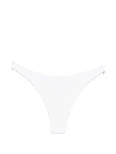 Mc2 Saint Barth Crinkle Bikini Bottoms In White
