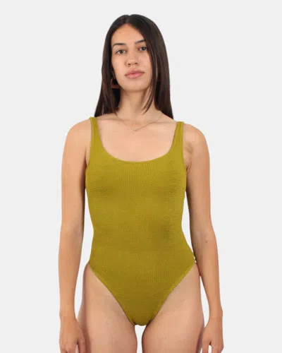 Mc2 Saint Barth Crinkle Classic Onepiece Swimsuit - Crinkle 54 In Green
