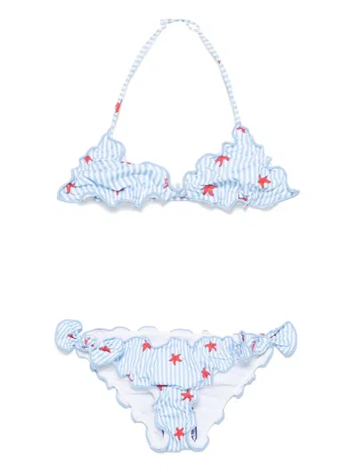 Mc2 Saint Barth Kids' Cris Bikini In Blue