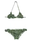 Mc2 Saint Barth Kids' Cris Bikini In Green