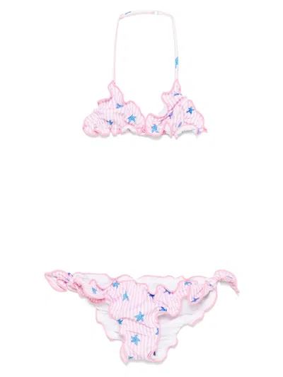 Mc2 Saint Barth Kids' Cris Bikini In Pink