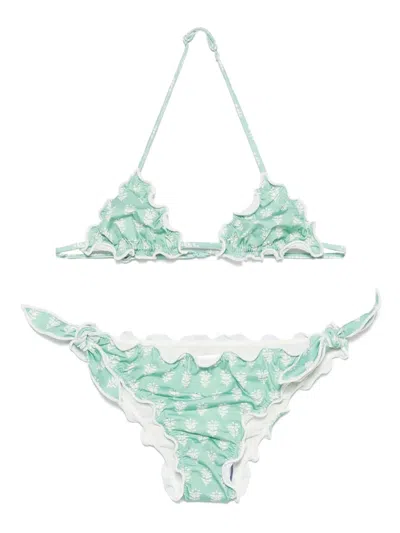 Mc2 Saint Barth Kids' Cris Bikini Set In Green