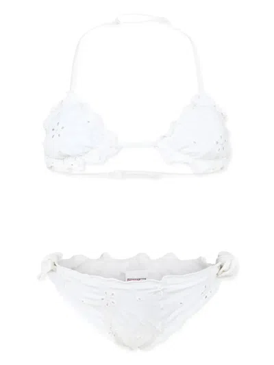 Mc2 Saint Barth Kids' Cris Bikini In White