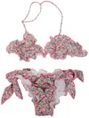 Mc2 Saint Barth Cris Frou Frou Bikini By  Kids In Multi